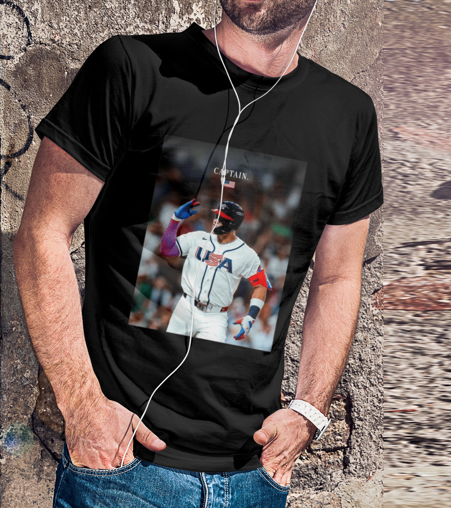 Aaron Judge Captain USA Team 2026 World Baseball T-Shirt