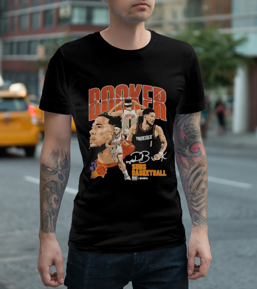 Booker Suns Basketball Phoenix 500 Career Games T-Shirt