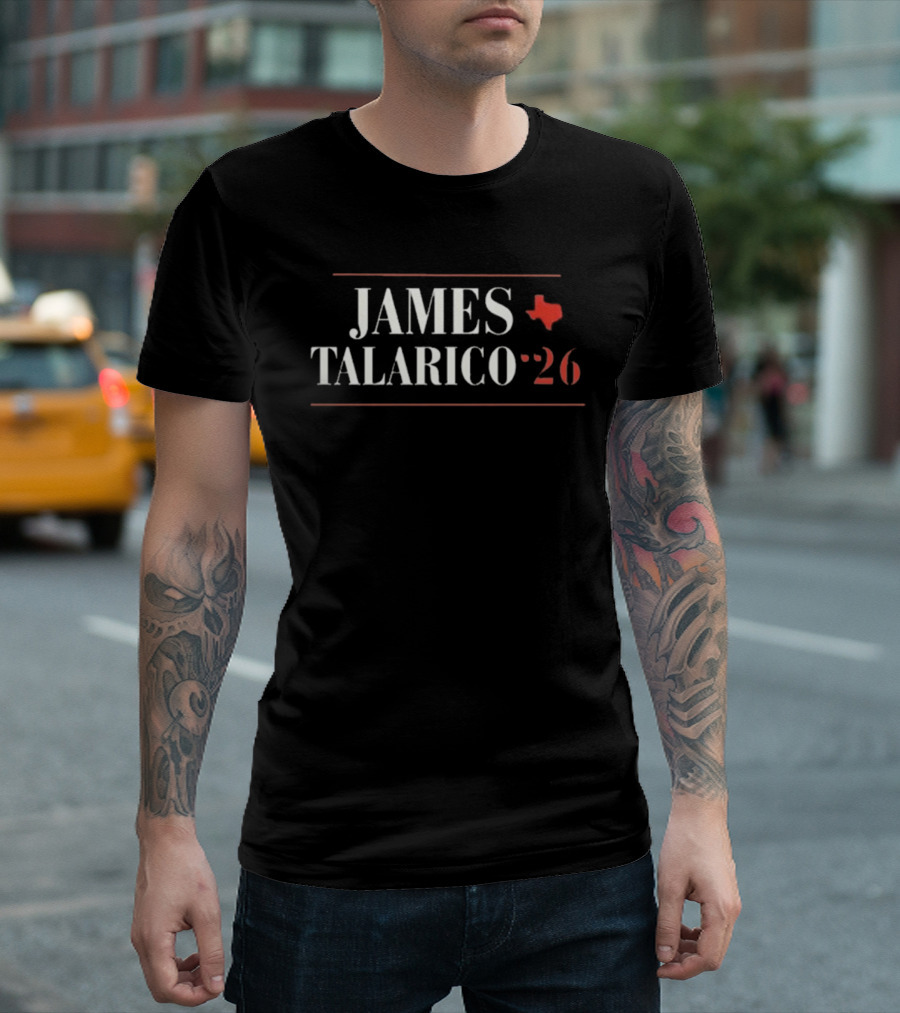 James Talarico 26 Texas Red Map T-Shirt
