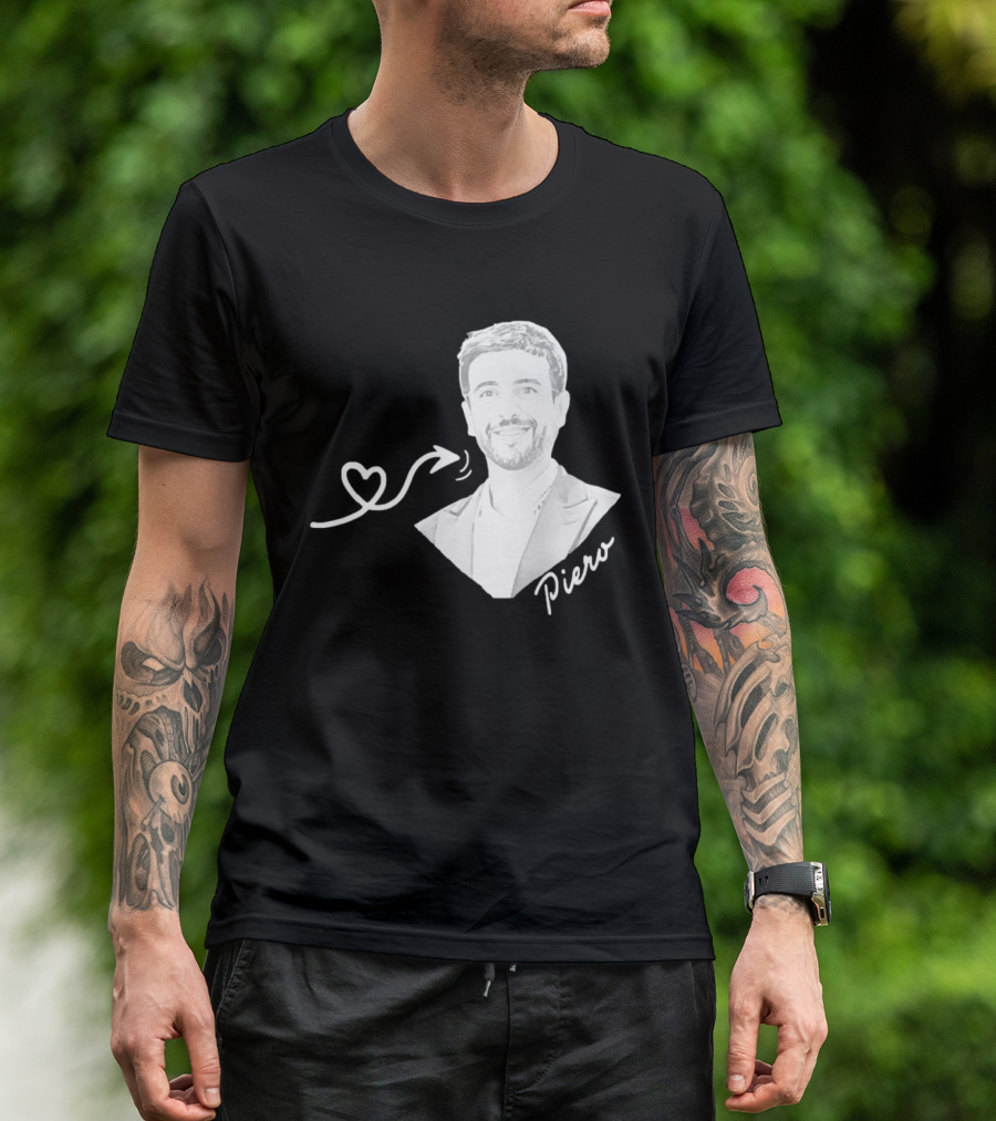 Piero Barone Il Volo Love Heart Men's Fashion Red T-Shirt