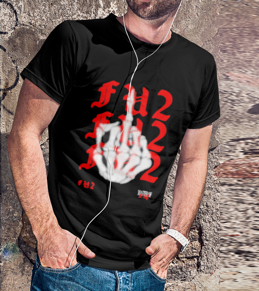 FU2 Middle Finger Three 6 Mafia Master Of Evil T-Shirt