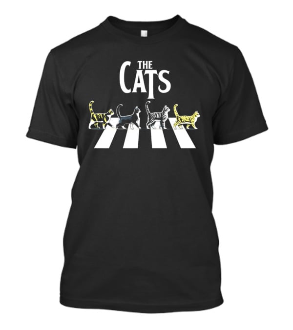 The Cats Abbey Road Parody Walking Cats T-Shirt