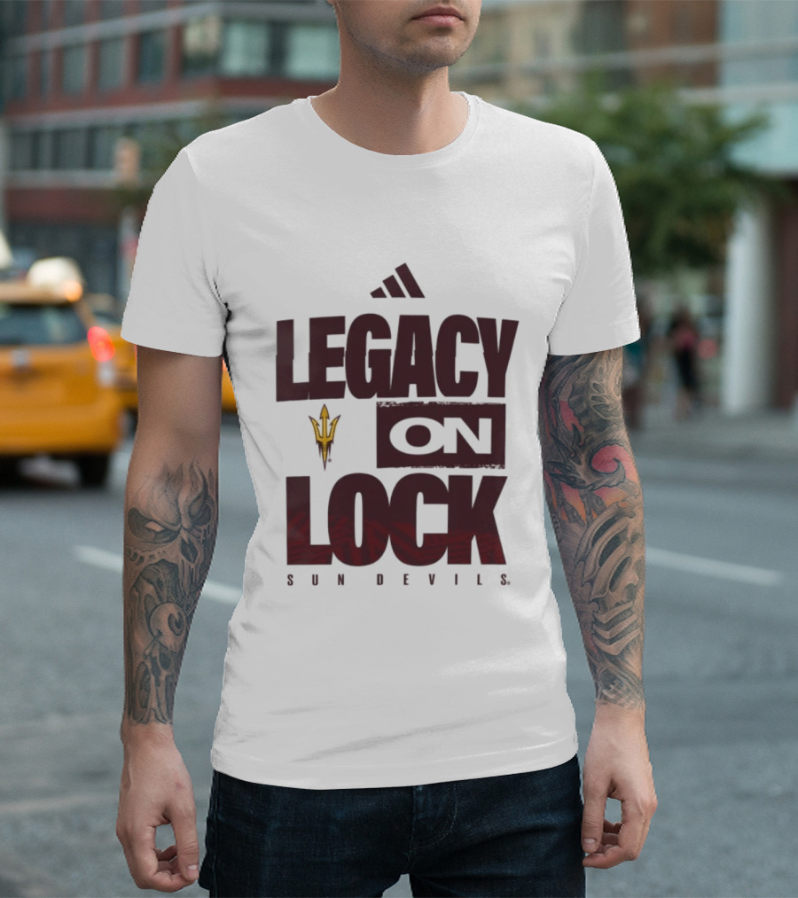 Arizona State Sun Devils Legacy On Lock March Madness 2026 T-Shirt