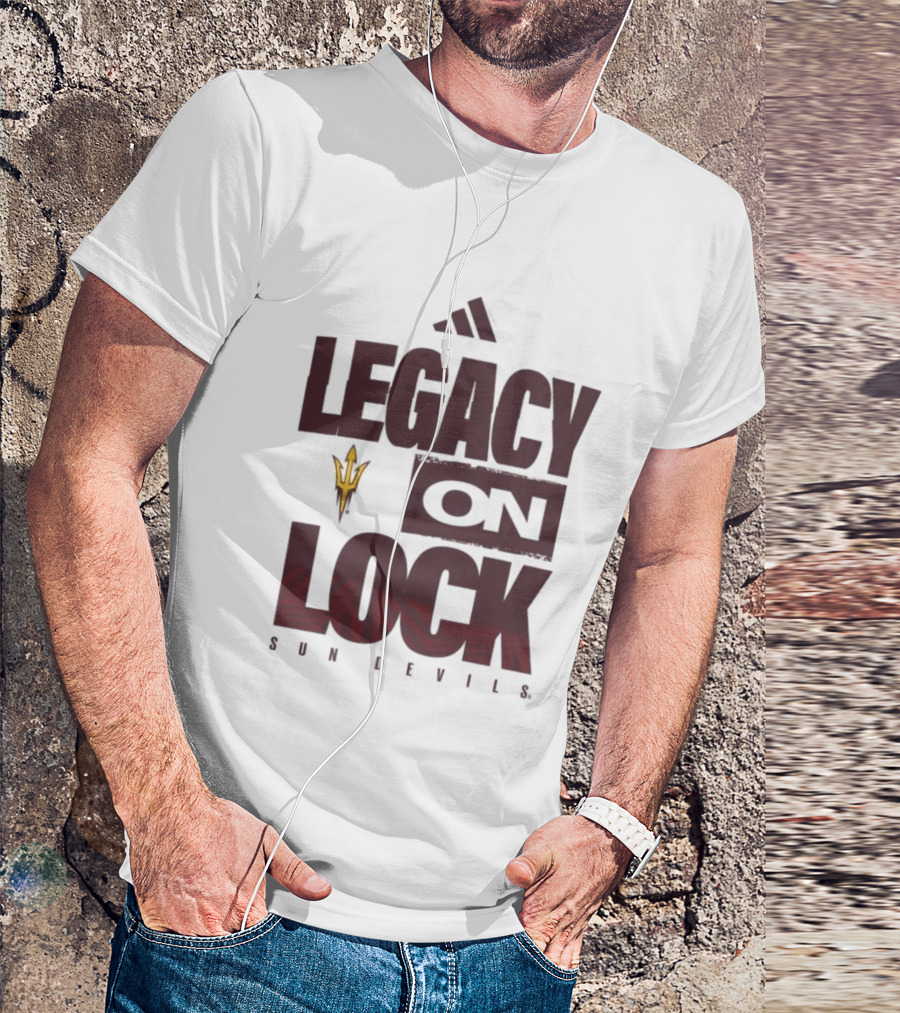 Arizona State Sun Devils Legacy On Lock March Madness 2026 T-Shirt