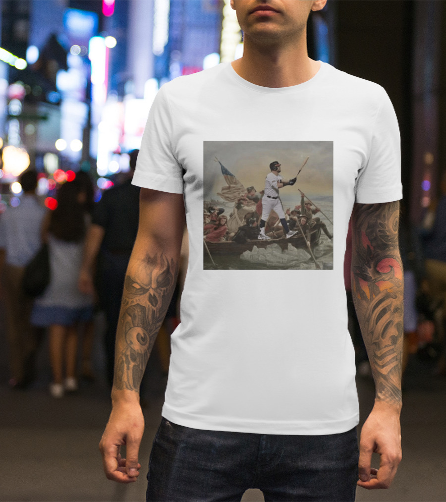 Washington Crossing The Delaware Incredible Obvious Baseball Fusion T-Shirt