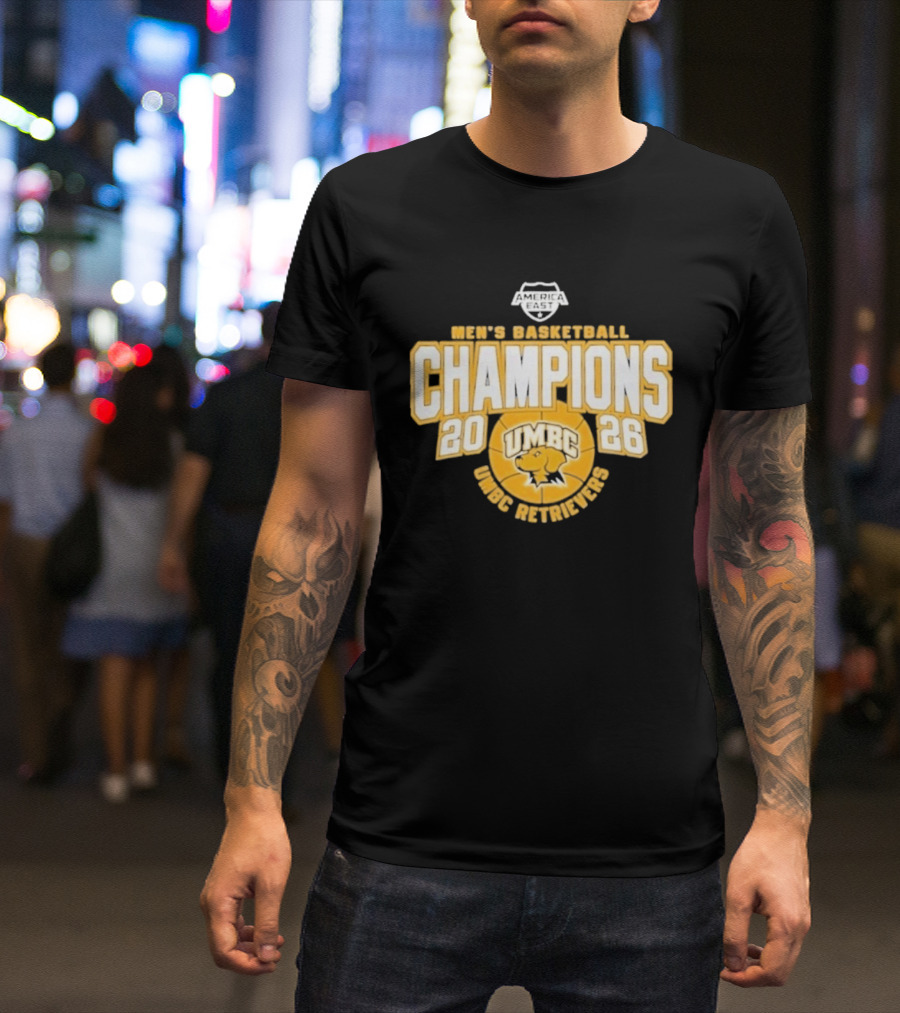 Men's Basketball 2026 Champions UMBC Retrievers America East T-Shirt