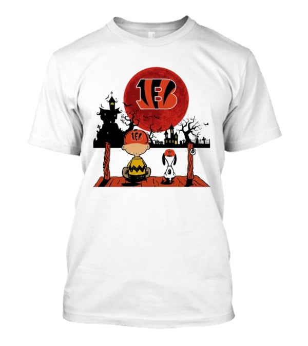Charlie Brown Snoopy Cincinnati Bengals Halloween 2024 T-Shirt