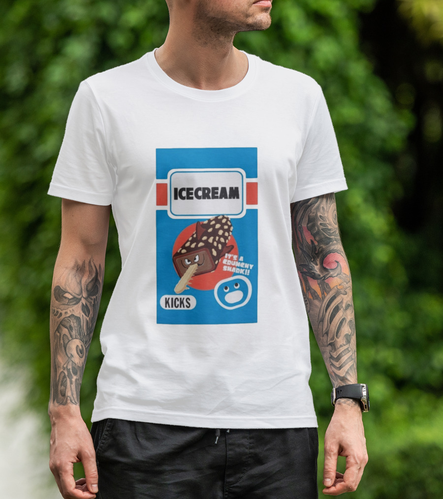 Ice Cream Kicks It's A Crunchy Shark T-Shirt