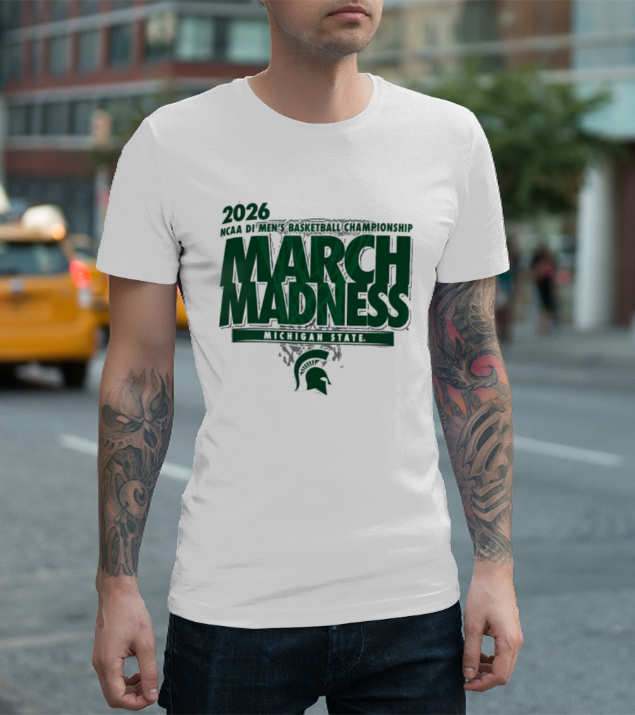 2026 NCAA DI Men's Basketball Championship March Madness Michigan State T-Shirt