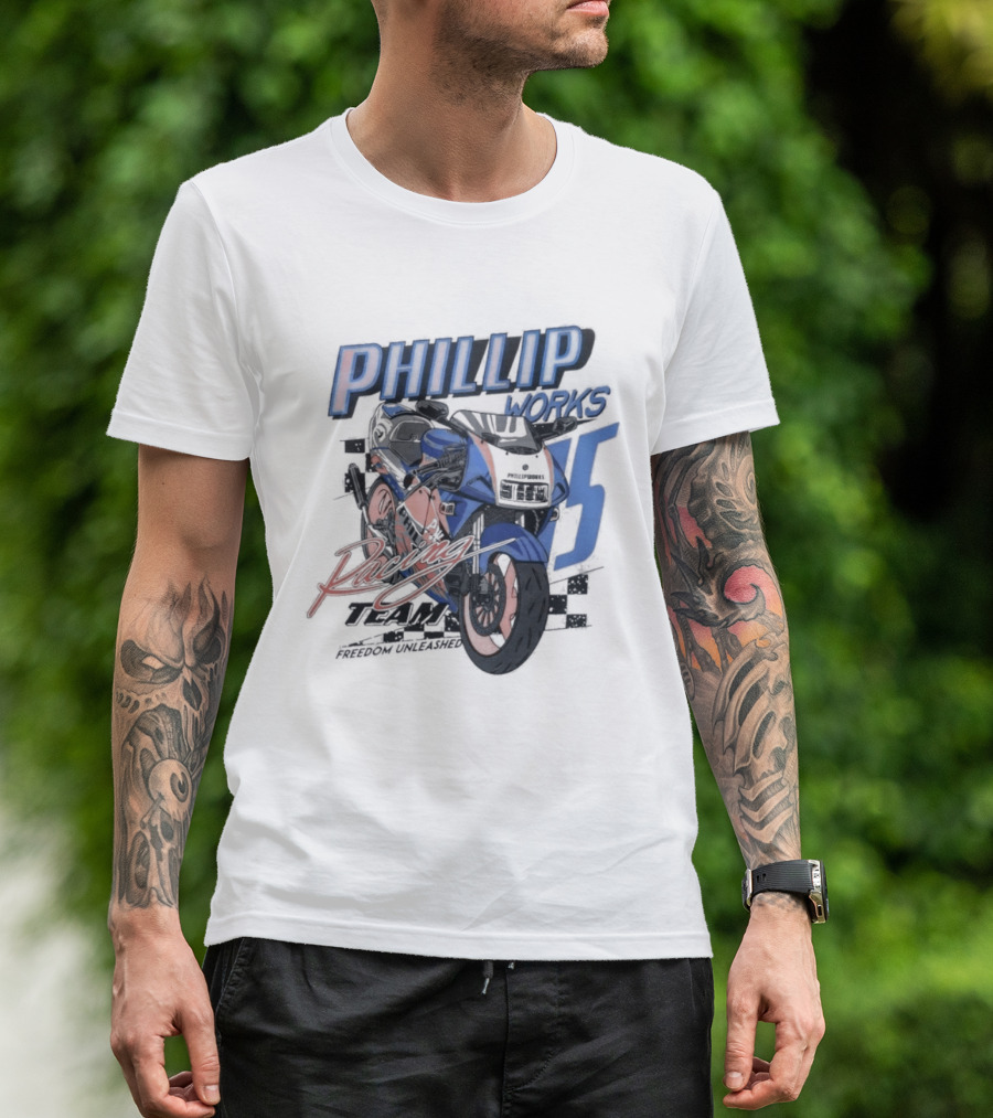 Phillip Works Racing Motorcycle 15 T-Shirt
