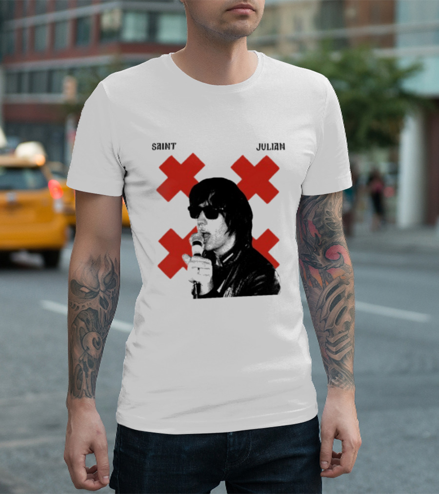 Saint Julian Ccasablancas Red X T-Shirt