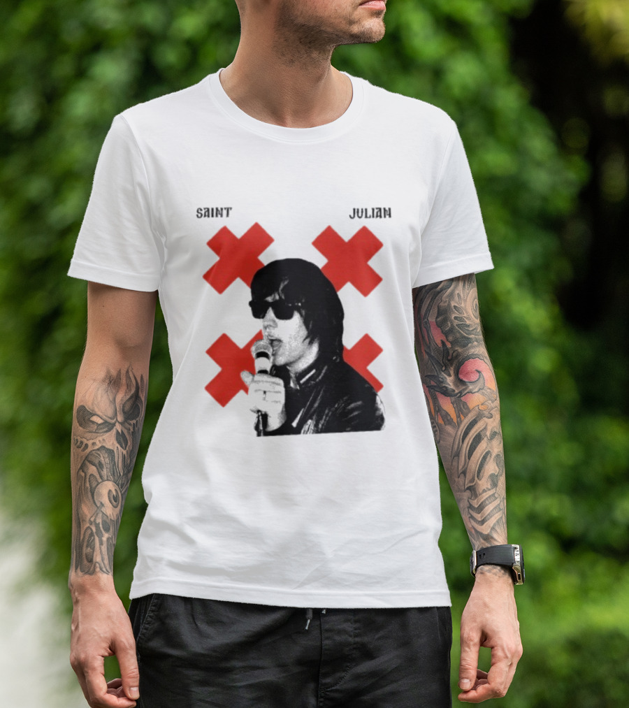 Saint Julian Ccasablancas Red X T-Shirt