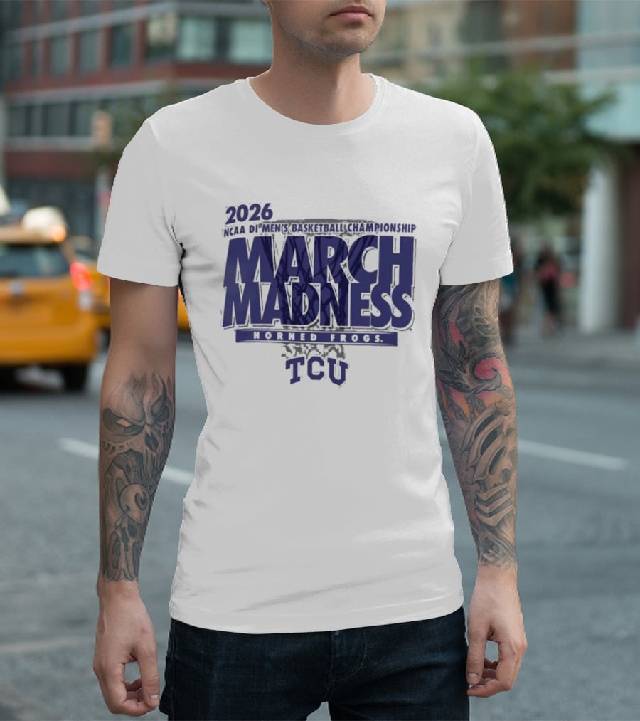 TCU Horned Frogs 2026 NCAA DI Men's Basketball Championship March Madness T-Shirt