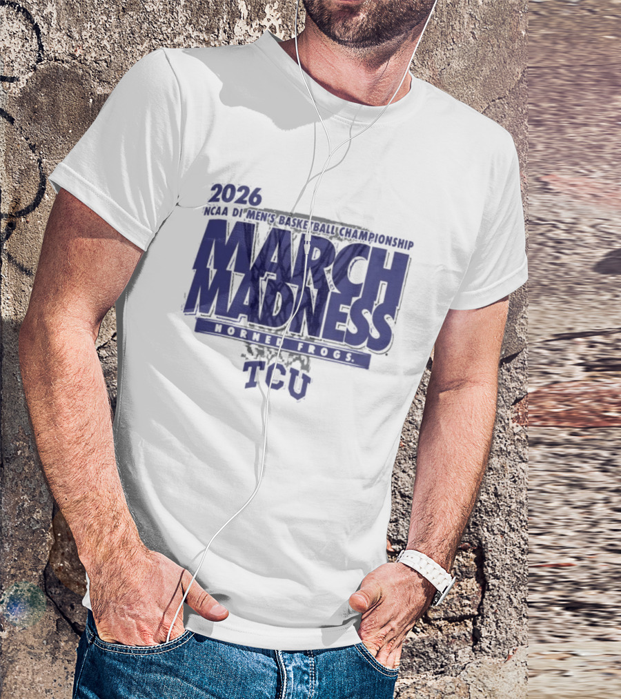 TCU Horned Frogs 2026 NCAA DI Men's Basketball Championship March Madness T-Shirt
