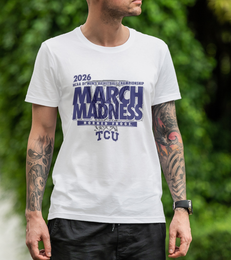 TCU Horned Frogs 2026 NCAA DI Men's Basketball Championship March Madness T-Shirt