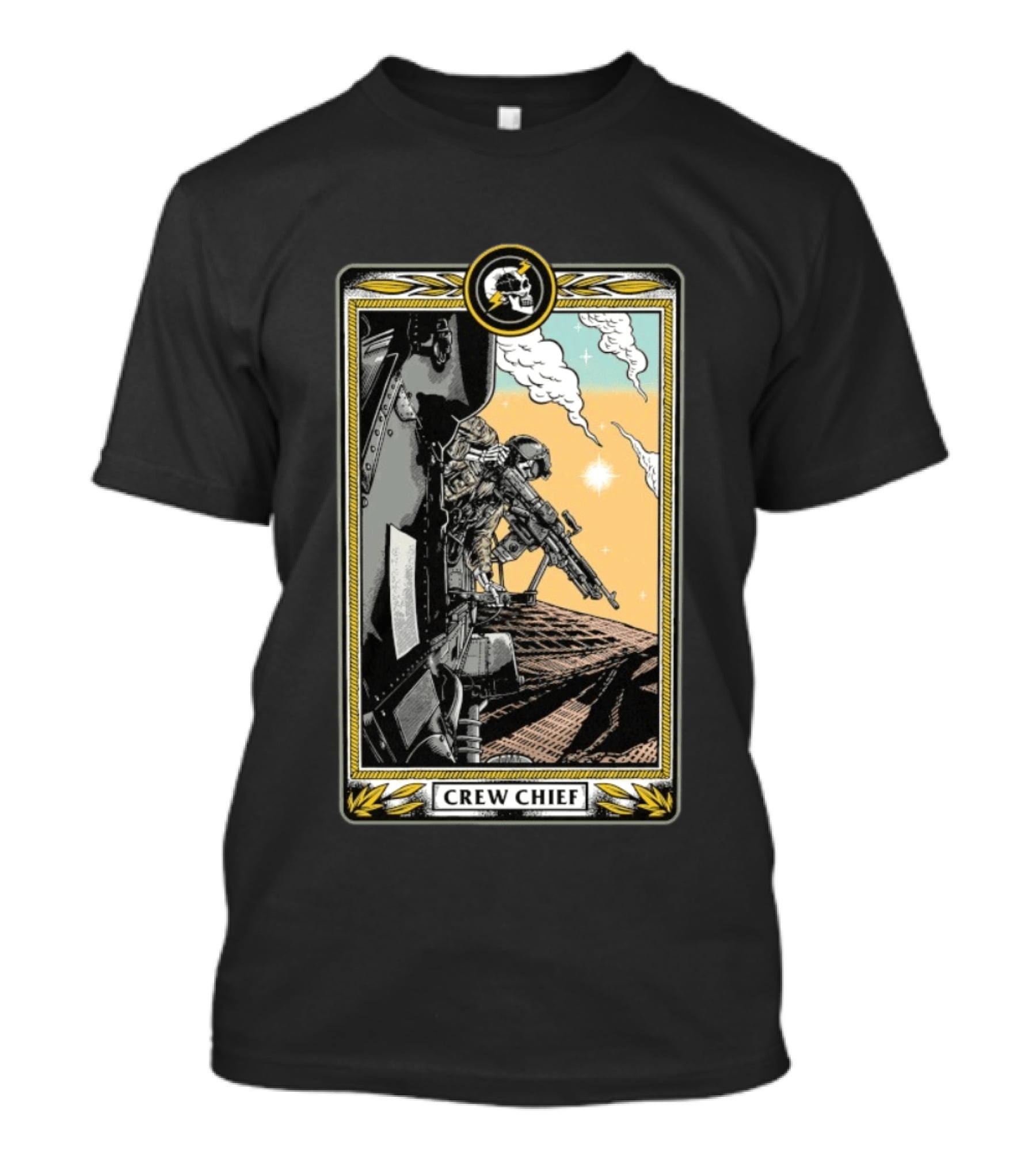 Crew Chief Otx Nation Tactical Helicopter Operator T-Shirt