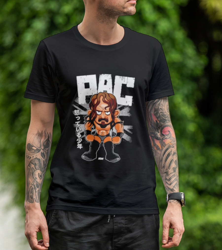 PAC Angry Little Bugger Cartoon Wrestler T-Shirt
