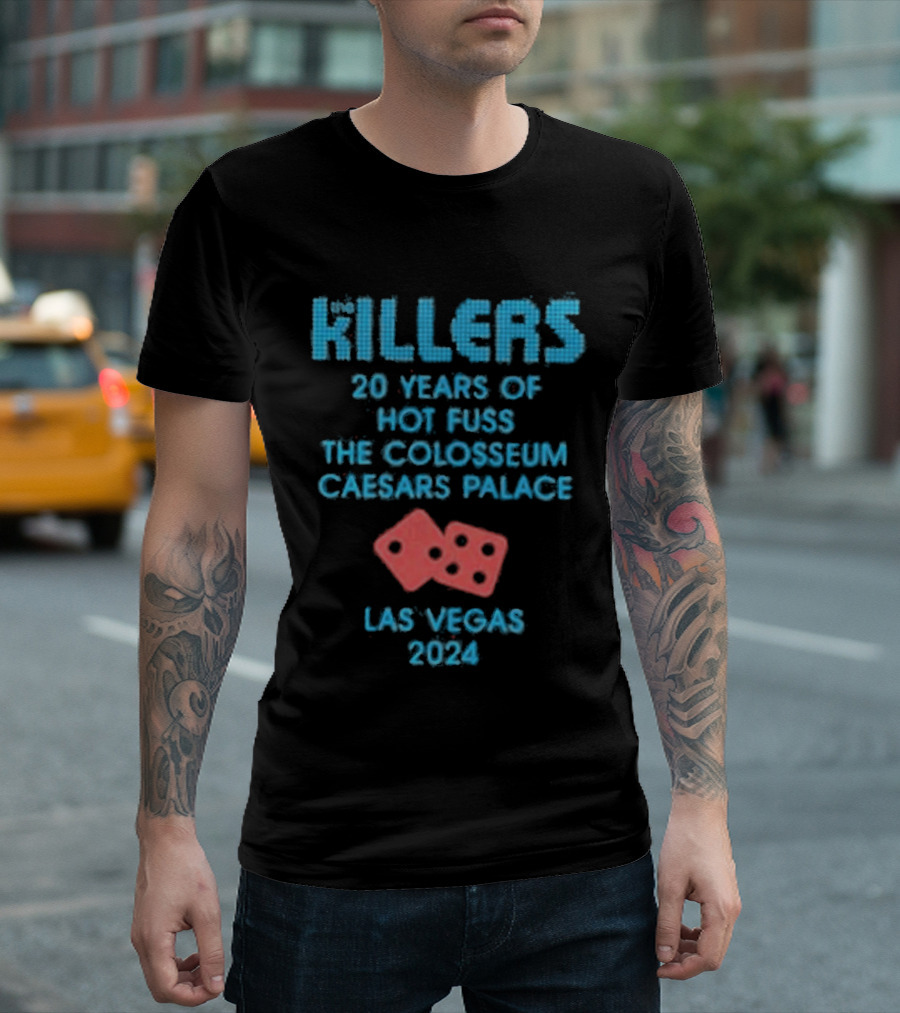 Killers 20 Years Hot Fuss Colosseum Caesars Palace Las Vegas 2024 T-Shirt