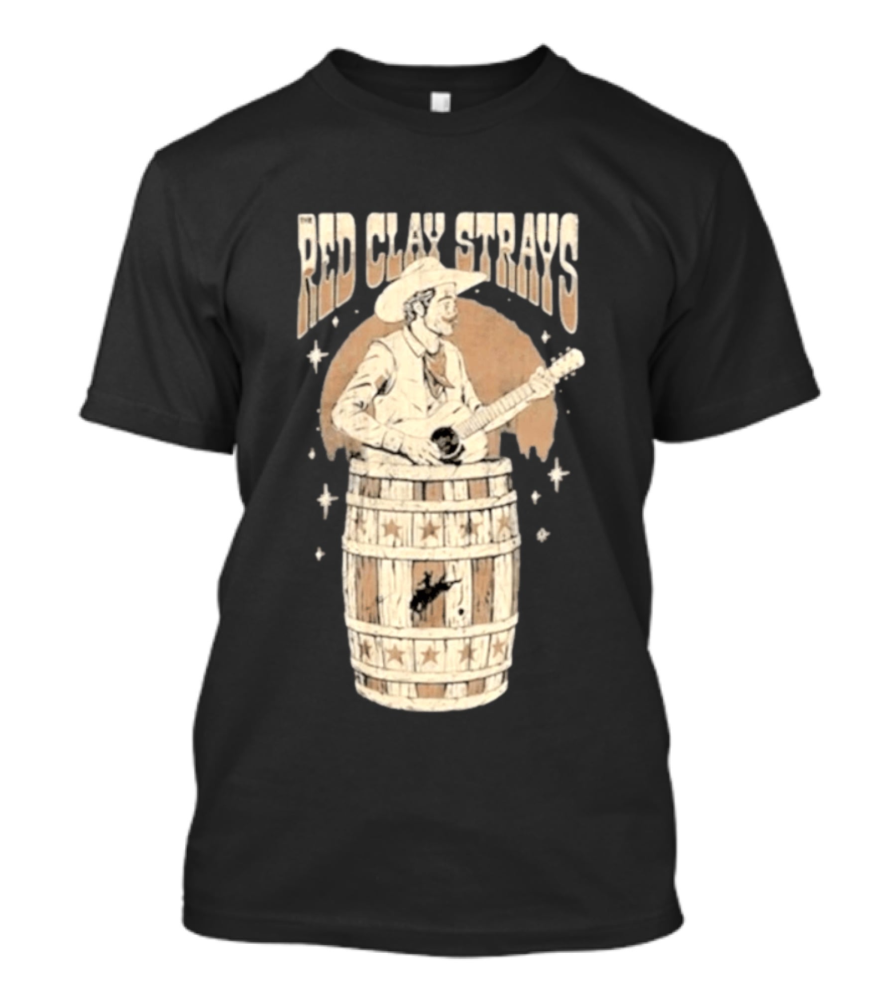 Red Clay Strays Cowboy Musician With Guitar T-Shirt