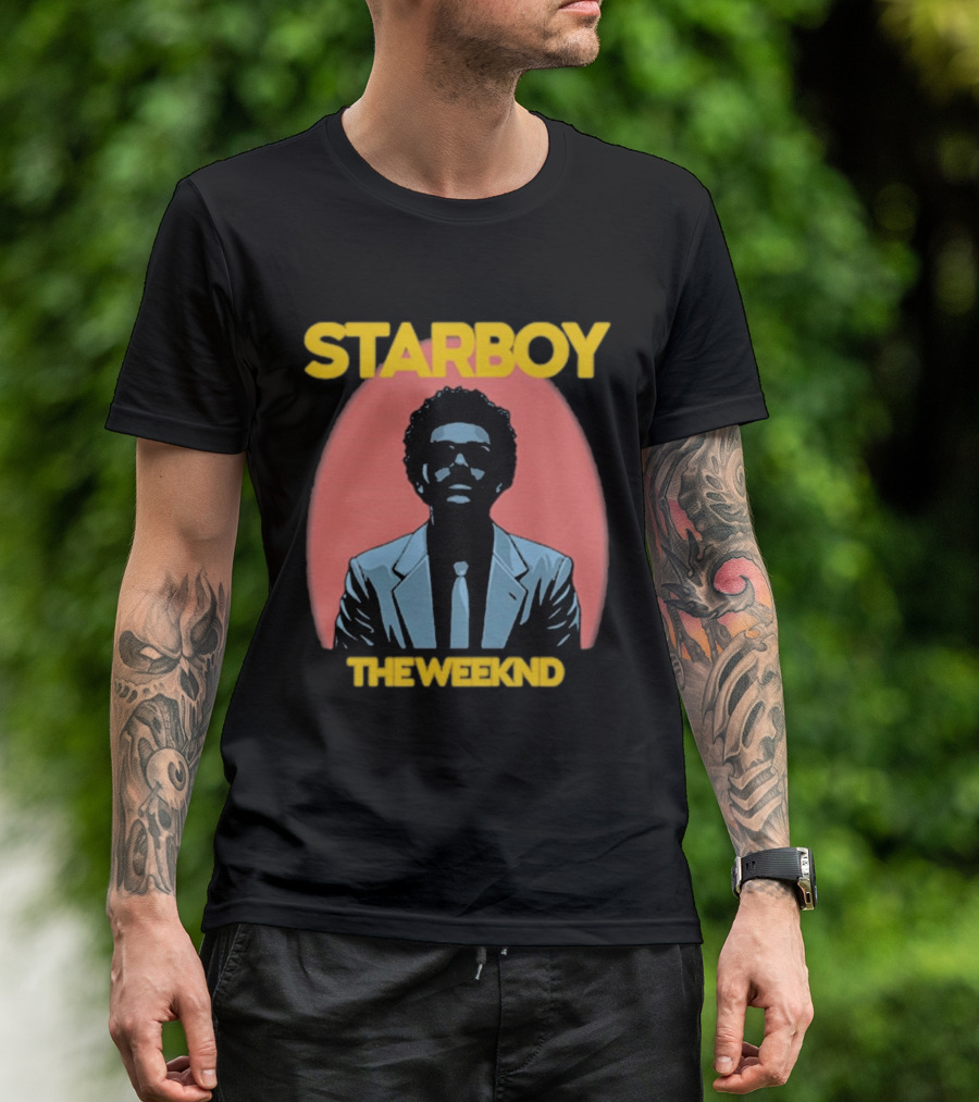 Starboy The Weeknd Music Icon Bold Yellow T-Shirt
