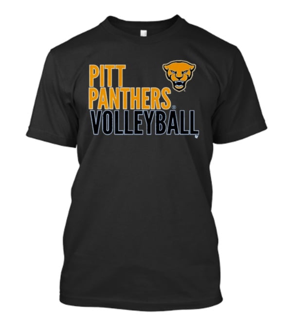 Pitt Panthers Volleyball Team Spirit Panther Head T-Shirt