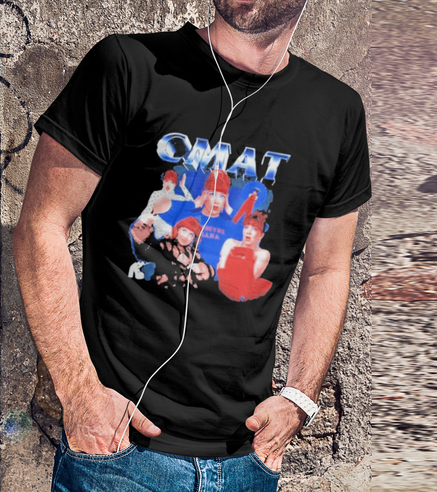 CMAT Retro Pop Style Collage With Colorful Characters T-Shirt