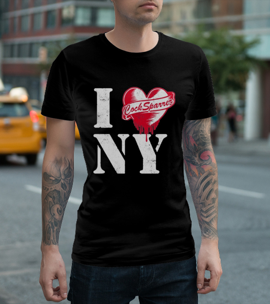 I Love NY Cock Sparrer Heart Design 2026 Concert Tour New York T-Shirt