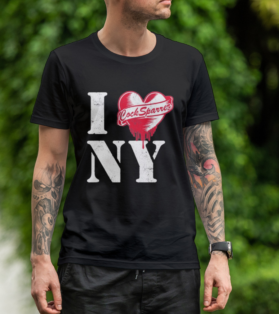 I Love NY Cock Sparrer Heart Design 2026 Concert Tour New York T-Shirt