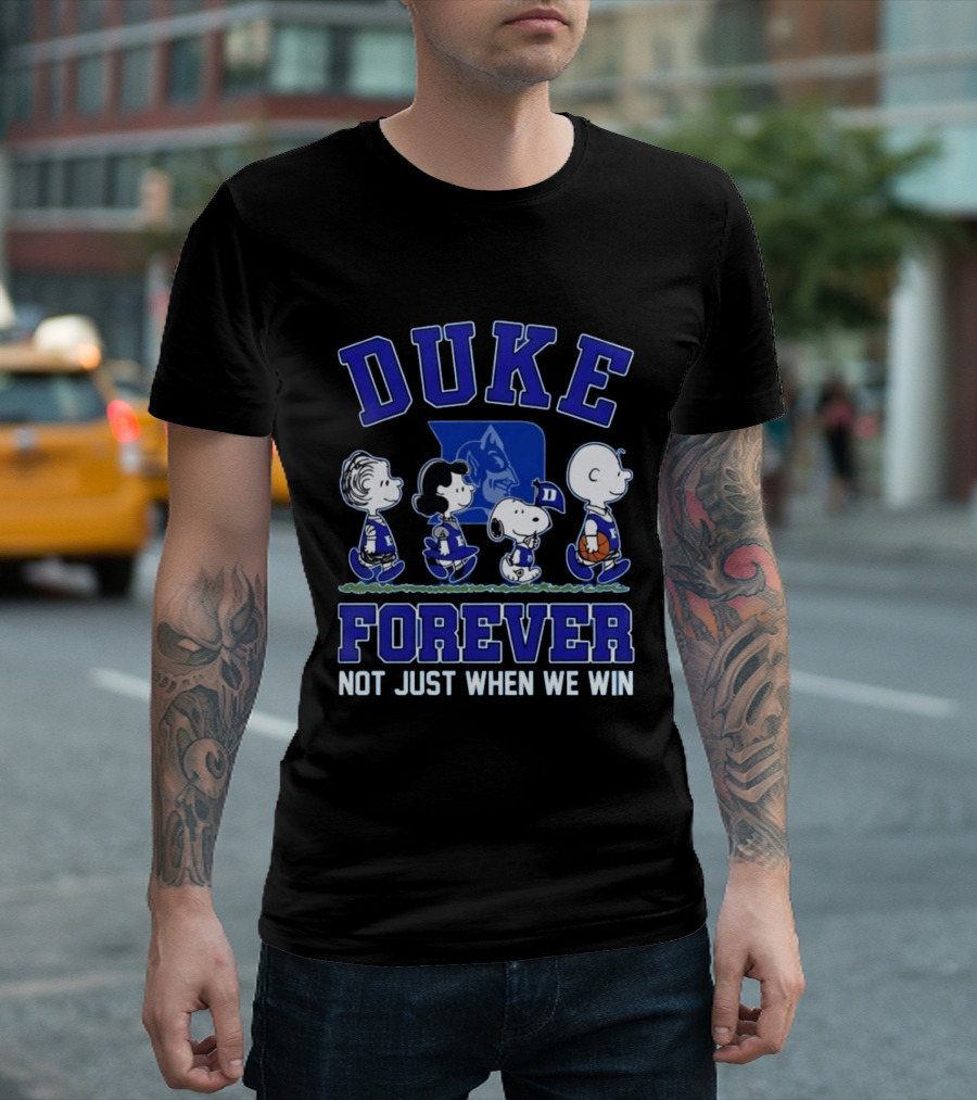 Snoopy Peanuts Duke Forever Not Just When We Win T-Shirt