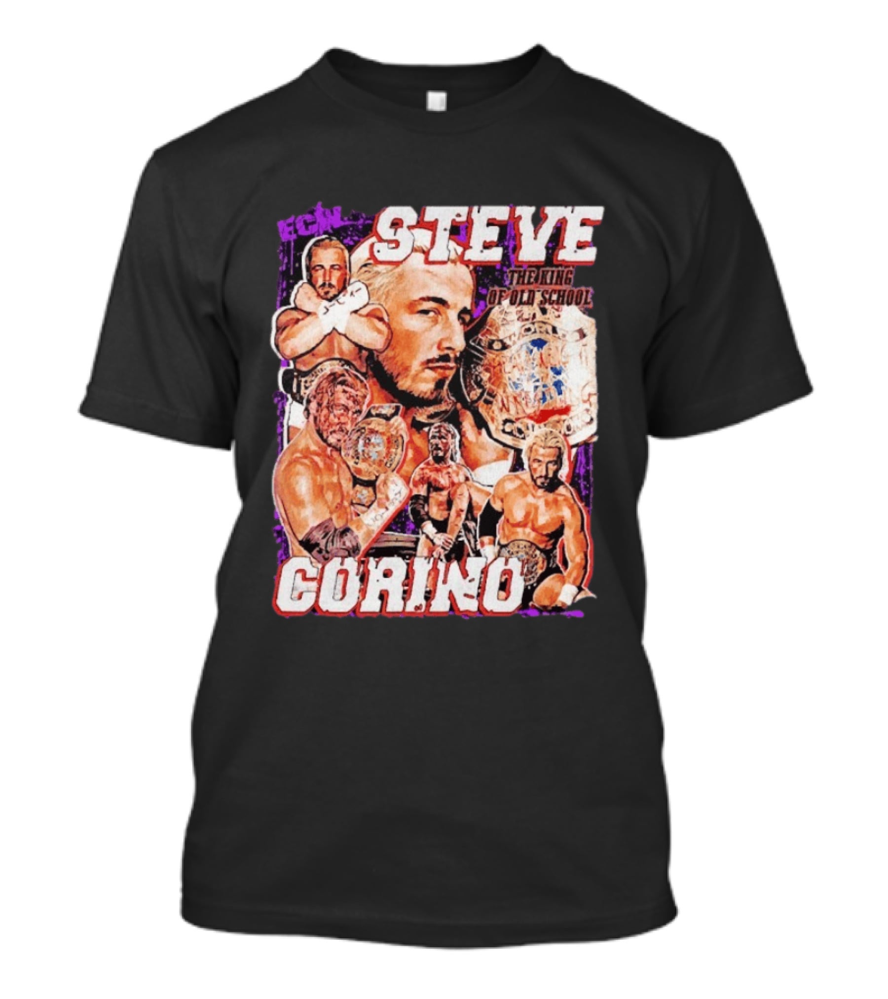 ECW Steve Corino The King Of Old School Wrestling Champion T-Shirt