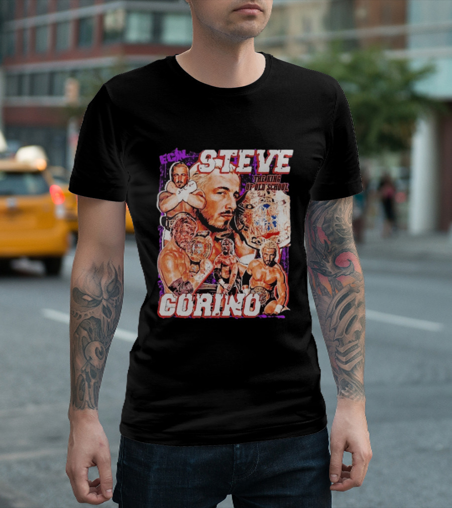 ECW Steve Corino The King Of Old School Wrestling Champion T-Shirt