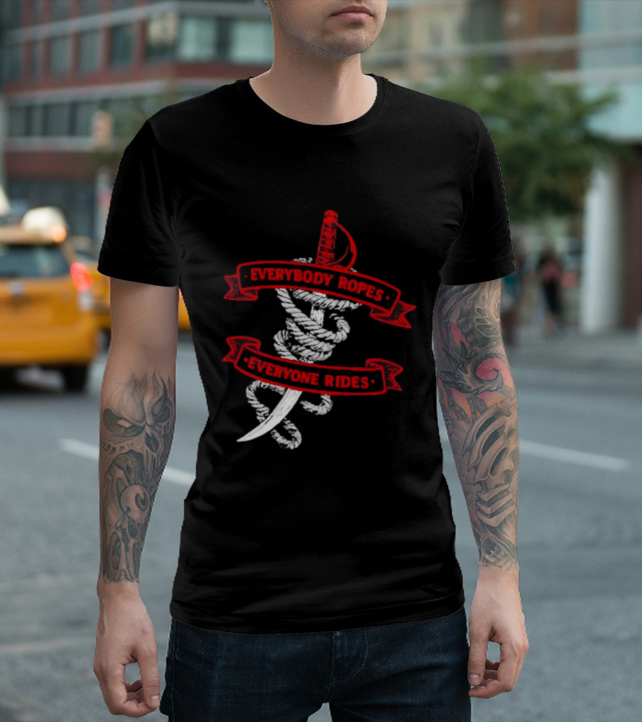 Everybody Ropes Everyone Rides Buffalo Sabres Rope Sword T-Shirt