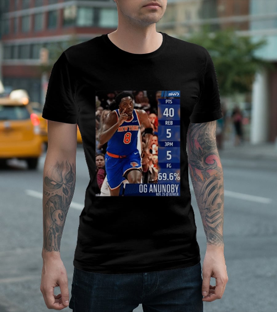 OG Anunoby 40 Points New York Performance Nov 25 Denver T-Shirt