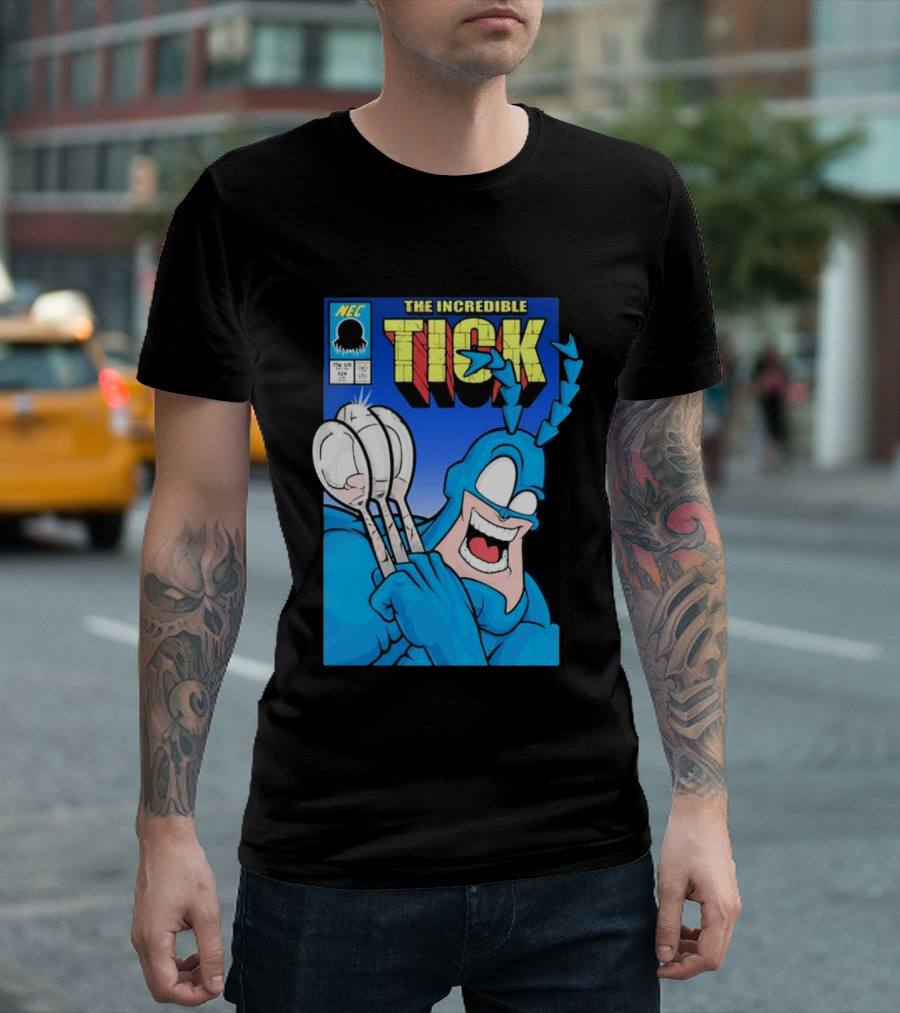 The Incredible Tick Spoon NEC Comic 324 T-Shirt