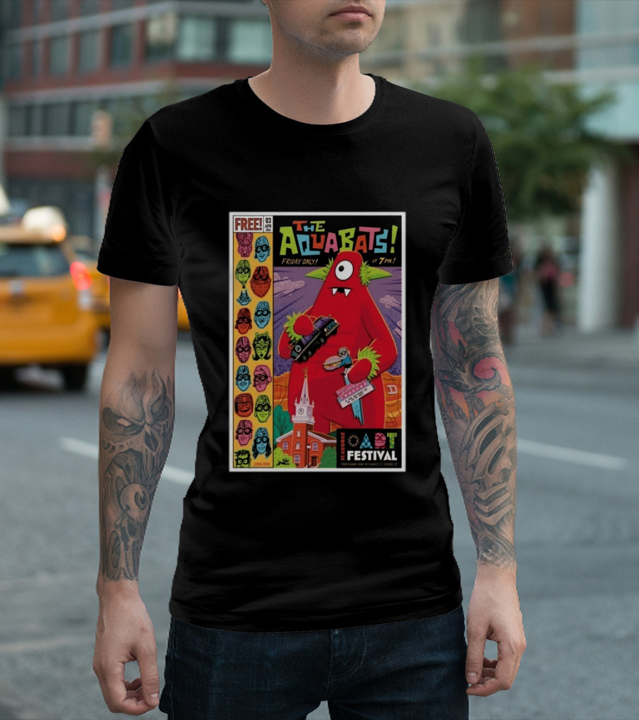 THE AQUABATS! St. George Festival April 3 2026 Featuring Monster And Masked Characters T-Shirt