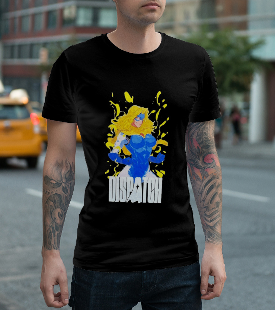 Dispatch Blonde Blue Heroic Character Blazer T-Shirt