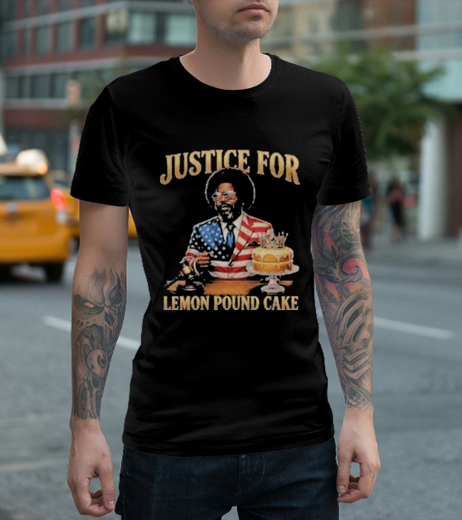 Justice For Lemon Pound Cake Afroman American Flag Suit T-Shirt
