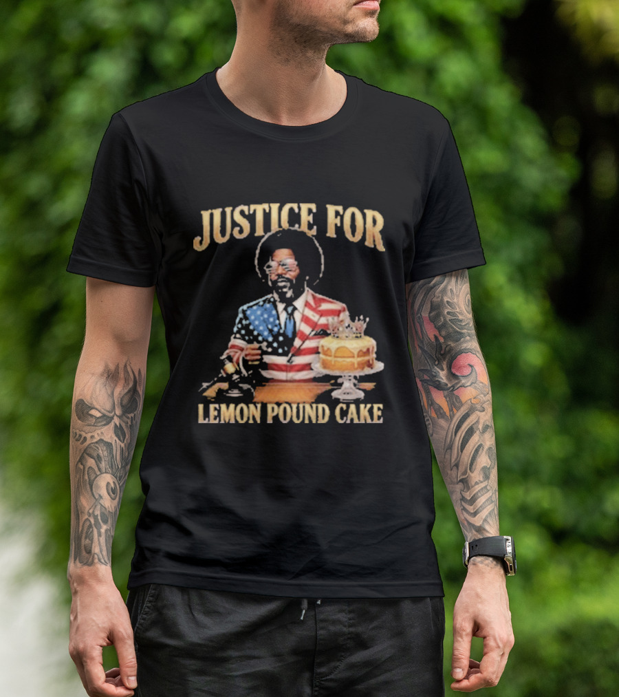 Justice For Lemon Pound Cake Afroman American Flag Suit T-Shirt