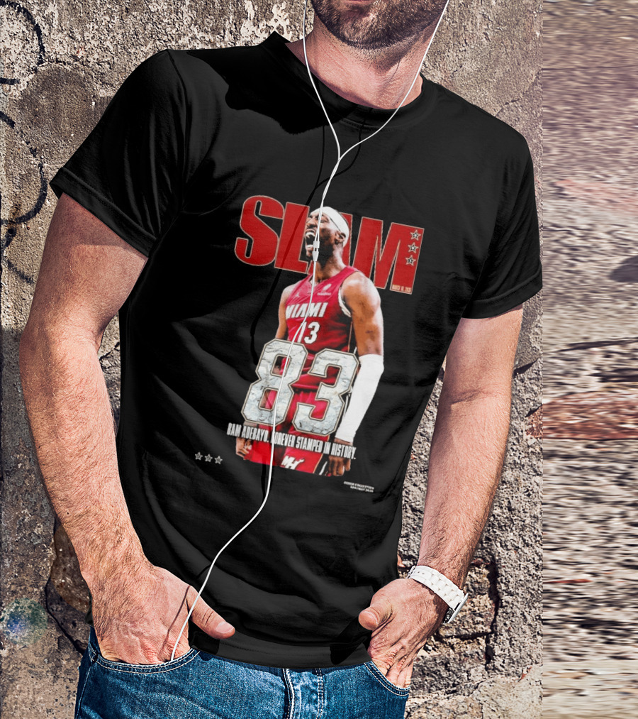 Slam March 2023 Bam Adebayo Miami 83 Points Forever Stamped In History T-Shirt