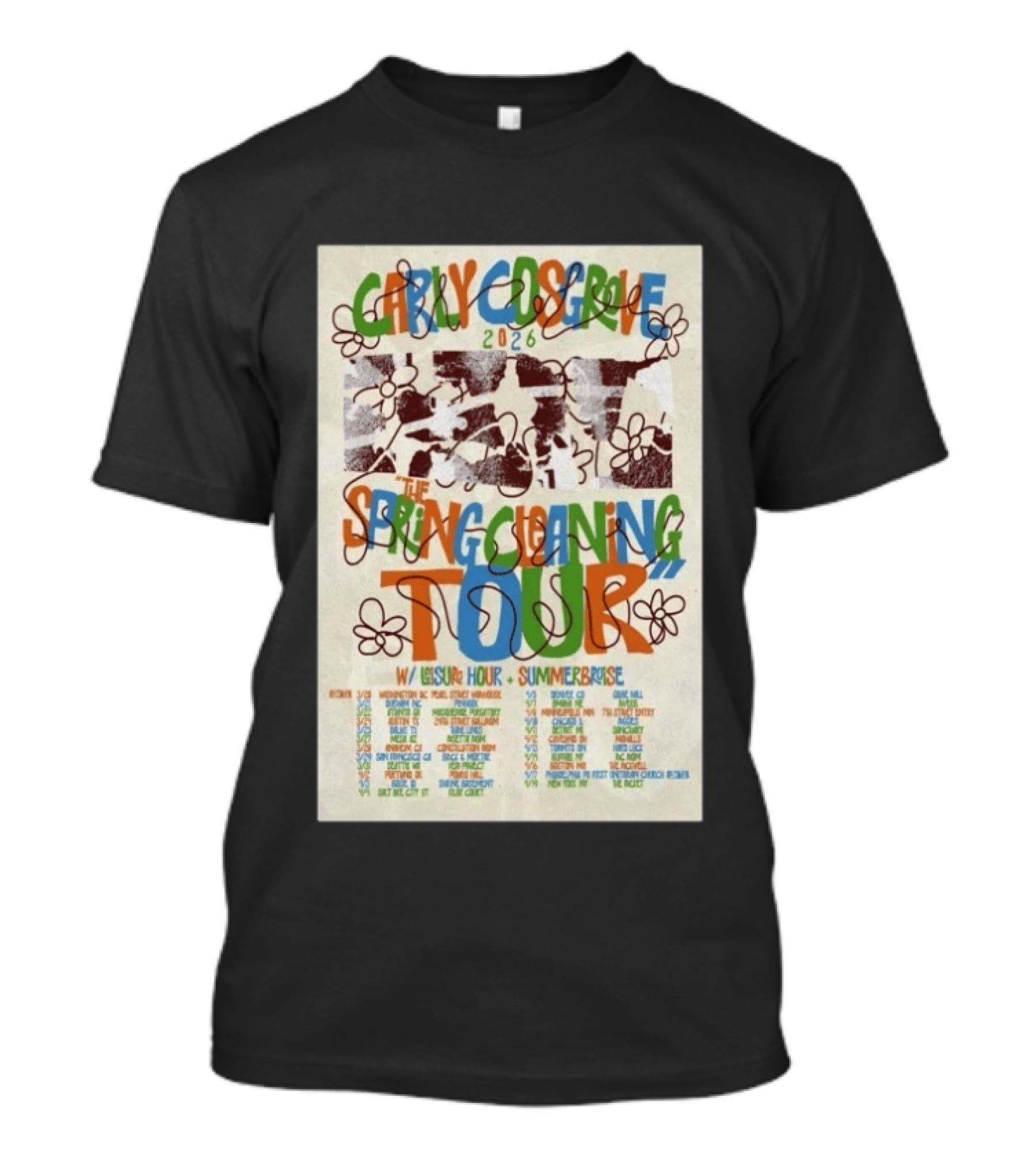 Carly Cosgrove 2026 The Spring Cleaning Tour Leisure Hour Summerbruise T-Shirt