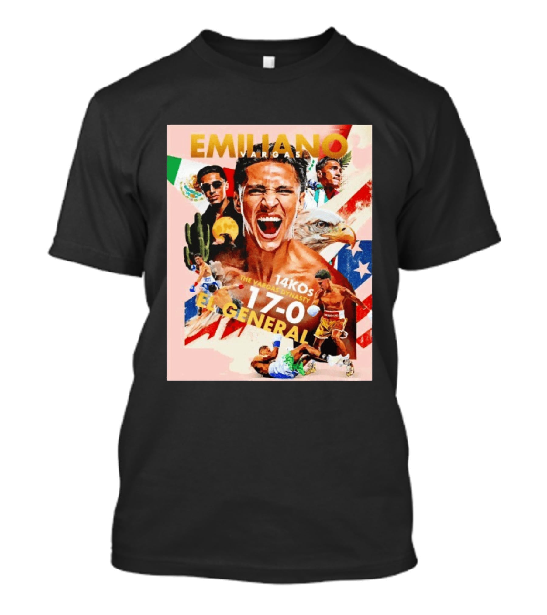 Emiliano Vargas El General 17 0 Boxer The Vargas Dynasty 14 KOs T-Shirt
