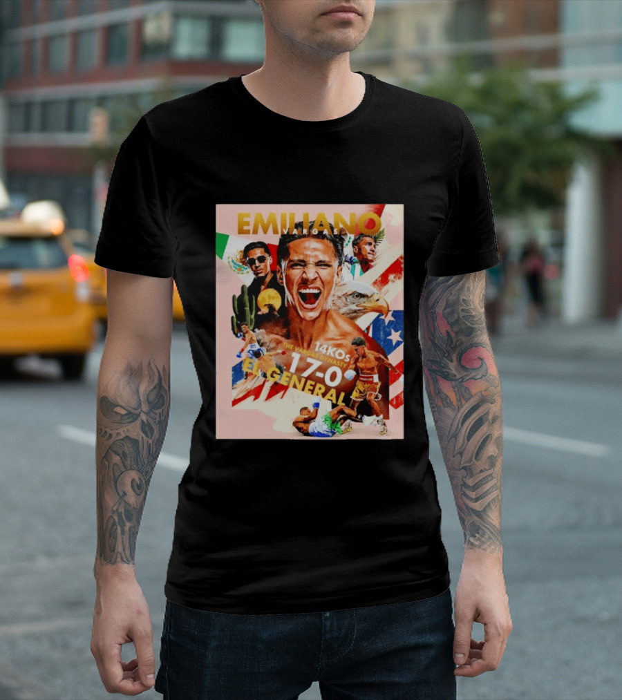 Emiliano Vargas El General 17 0 Boxer The Vargas Dynasty 14 KOs T-Shirt