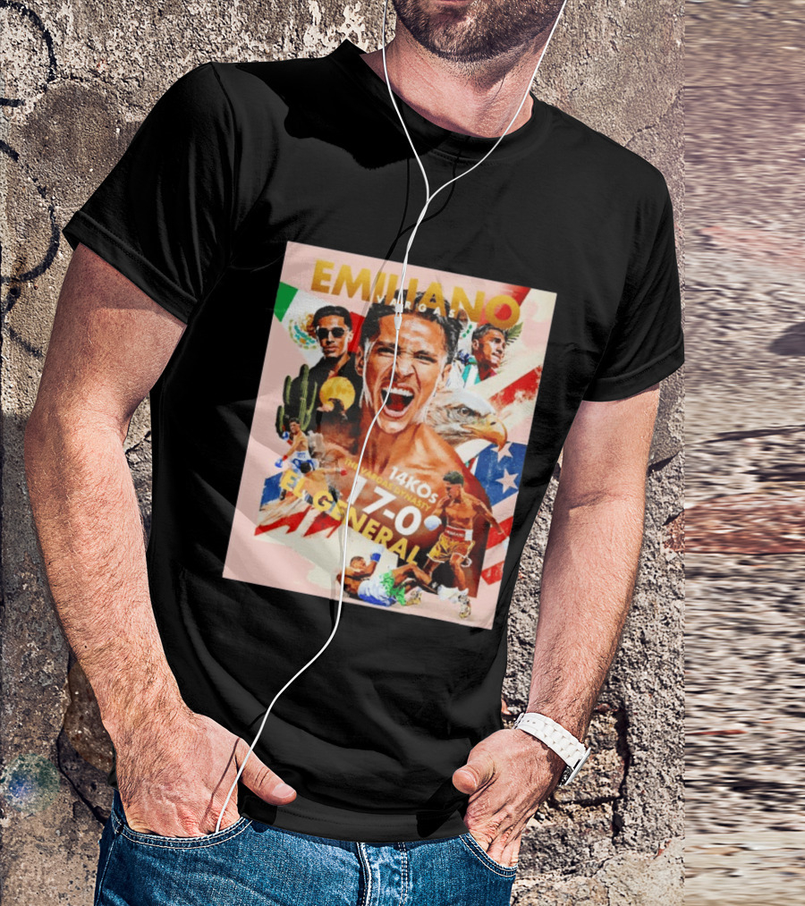 Emiliano Vargas El General 17 0 Boxer The Vargas Dynasty 14 KOs T-Shirt