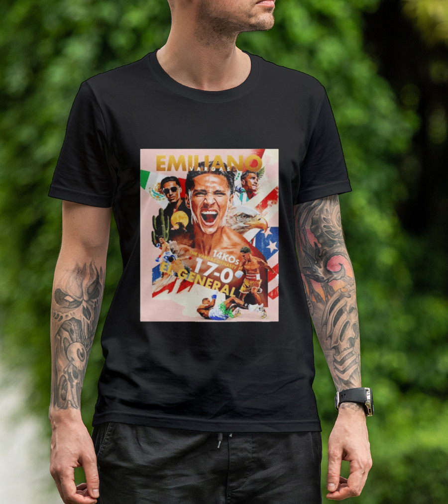 Emiliano Vargas El General 17 0 Boxer The Vargas Dynasty 14 KOs T-Shirt