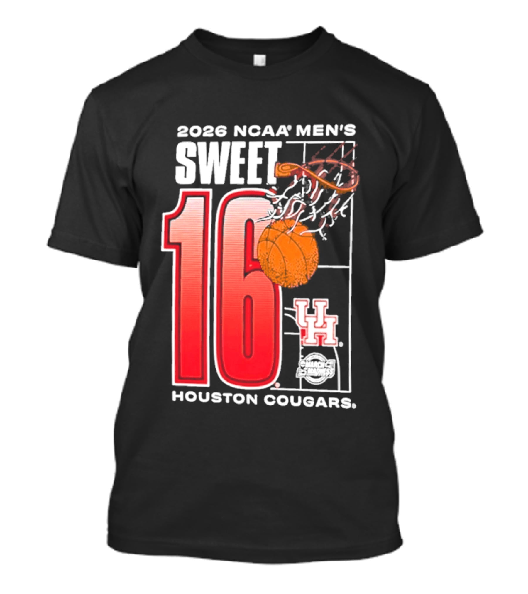 2026 NCAA Men's Sweet 16 Bound Houston Cougars Basketball T-Shirt