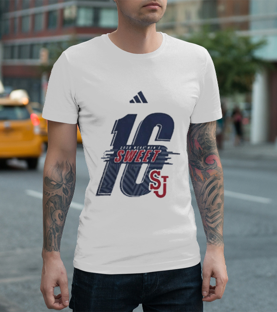 St. John's University Men's Basketball Sweet 16 SJ 2026 T-Shirt