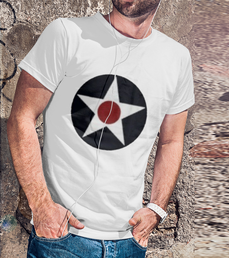 United States Army Air Forces 1940s Star Roundel Pocket Insignia T-Shirt