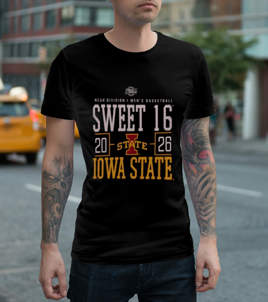 NCAA Division I Men's Basketball Sweet 16 2026 Iowa State T-Shirt
