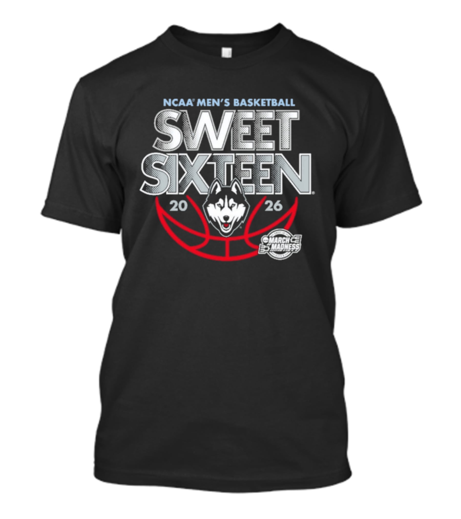 NCAA Men's Basketball Sweet Sixteen 2026 UConn Huskies T-Shirt