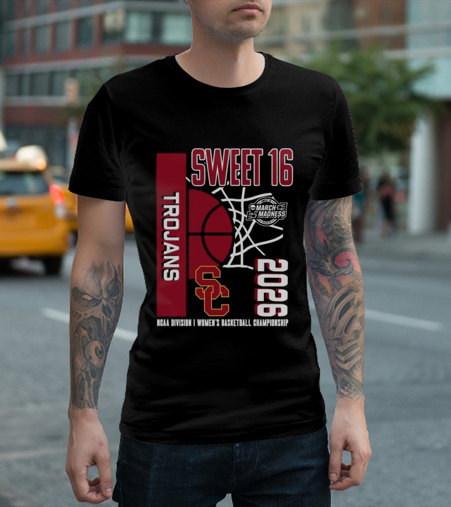 USC Trojans 2026 NCAA Division I Women's Basketball Championship Sweet 16 March Madness T-Shirt